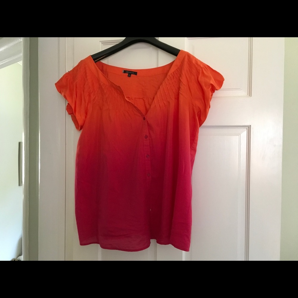 Anne Klein AK exhilarating ombré blouse